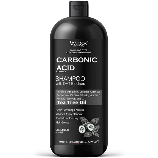 Carbonic Acid Shampoo, DHT Blocker, Sulfate-Free, Hair Growth