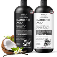 Thumbnail for Carbonic Acid Shampoo & Conditioner, 16oz Set, Coconut & Vanilla, Hair Growth