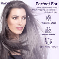 Thumbnail for Sulfate-Free Purple Shampoo for Gray & Silver Hair, 16 fl oz for Women