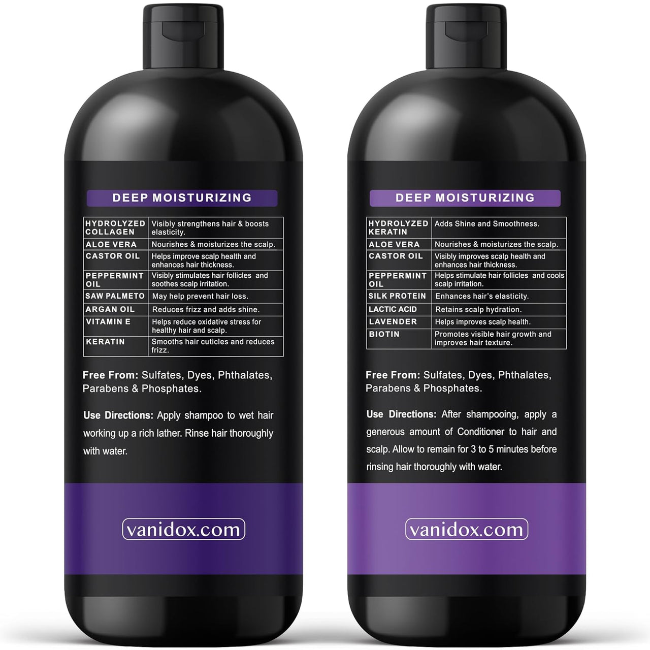 tea tree shampoo and conditioner lavender mint Tea Tree Lavender Mint Shampoo & Conditioner, 16oz, Moisturizing, USA – VANIDOX