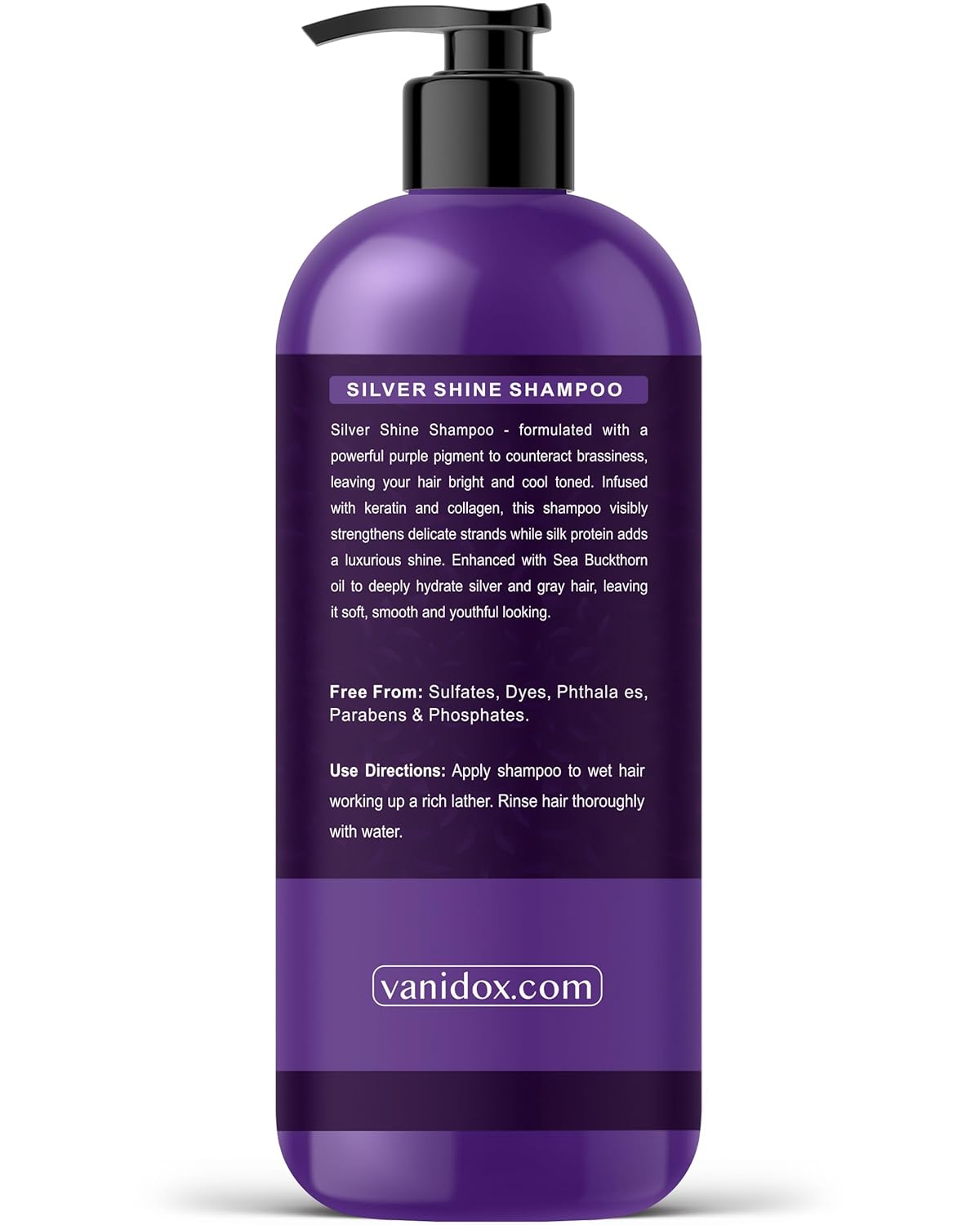 Sulfate-Free Purple Shampoo for Gray & Silver Hair, 16 fl oz for Women