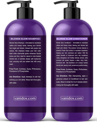 Thumbnail for Sulfate-Free Purple Shampoo & Conditioner Set for Blondes, 16oz Each