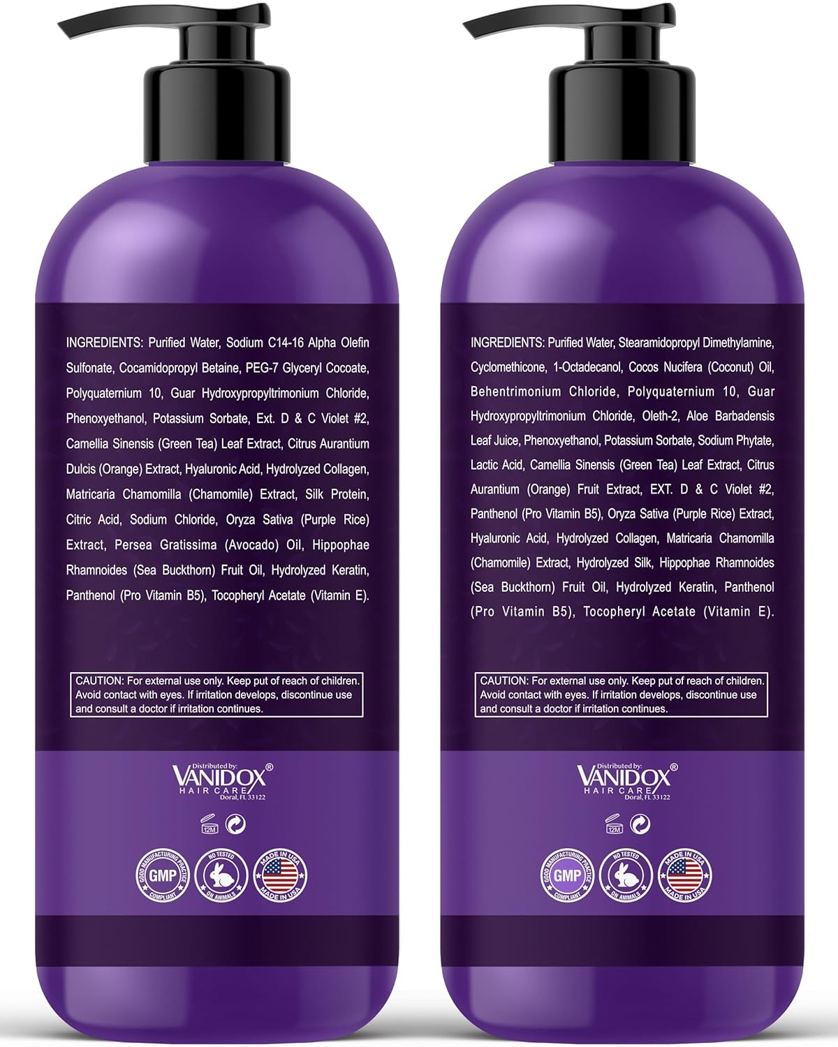 Sulfate-Free Purple Shampoo & Conditioner for Gray/Silver Hair, 16oz Each