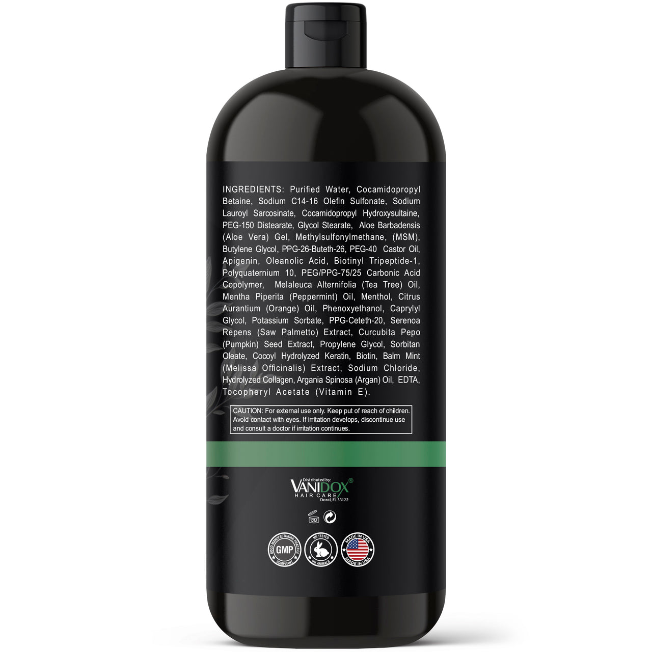 Shampoo For Men with Organic Tea Tree Oil and Carbonic Acid - Formulated For Itchy and Dry Scalp, Fights Hair Loss and Stimulates Hair Growth (16 FL Oz)