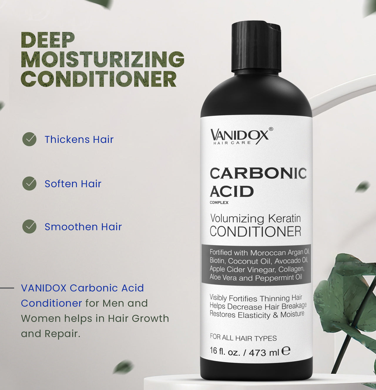 Carbonic Acid Shampoo and Conditioner | Revitalizes Hair Growth | Scalp Soothing Formula | Washes away Dandruff