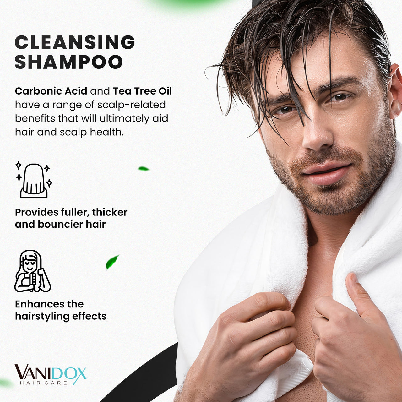 Carbonic Acid Shampoo | Revitalizes Hair Growth | Scalp Soothing Formula | Washes away Dandruff